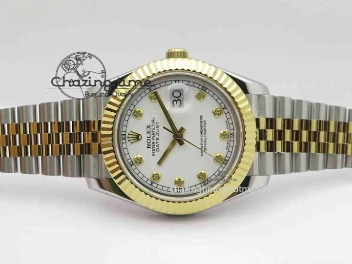 0228 DateJust II 41mm SS YG BP Maker Best Edition White Diam Dial On Jubilee Bracelet A ModernLook 3663